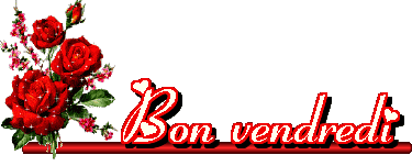 Gif animé Bon vendredi rouge